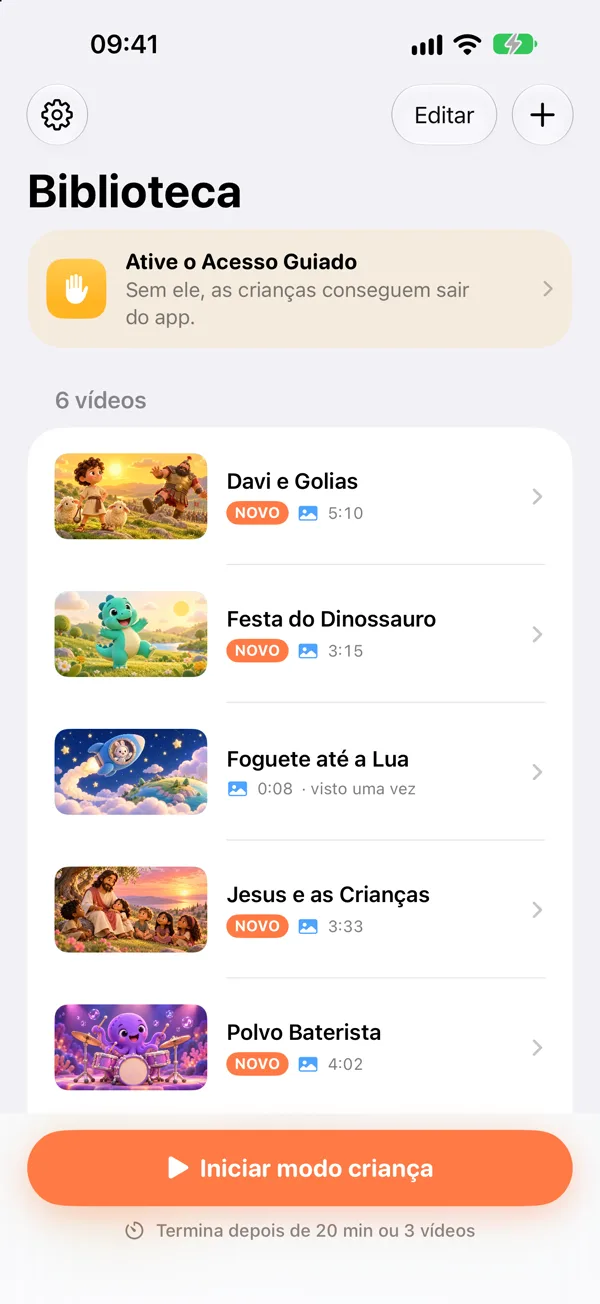 A biblioteca dos pais